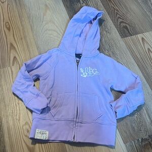 Ralph Lauren girls lavender montauk zip-up